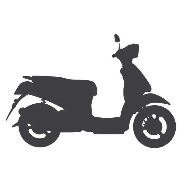 Silhouette Scooter Scooter Raster Icon Sign Symbol — Stock Photo, Image