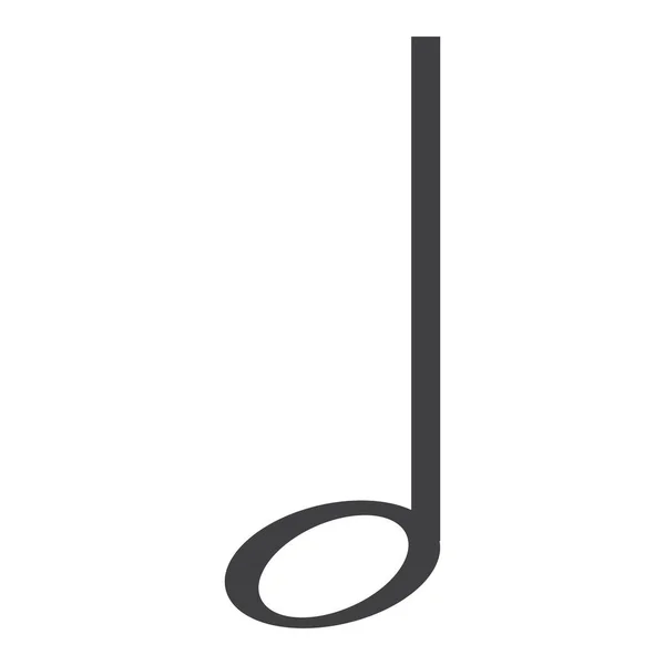 Raster Music Uwaga Ikona Melodia Znak Symbol — Zdjęcie stockowe