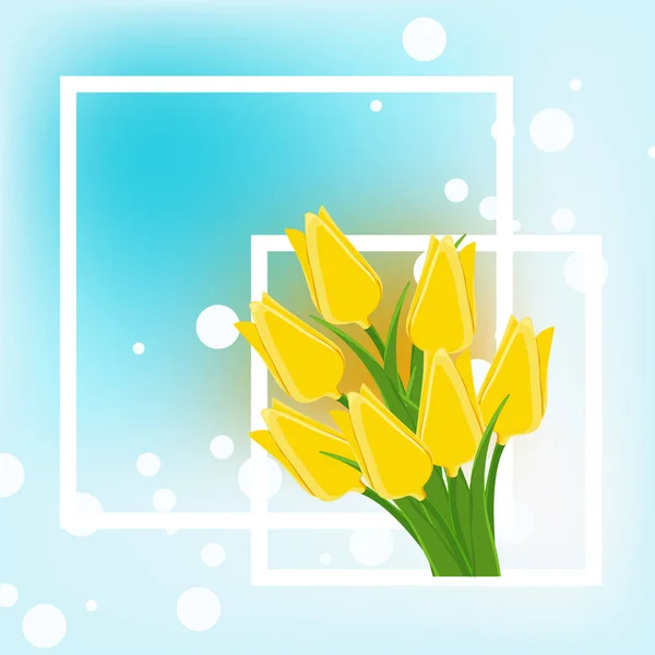 Primavera Con Fiore Tulipano Illustrazione Più Veloce — Foto Stock