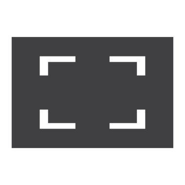 Video ekran raster simgesini dağıtın. Multimedya işaret, sembol öğesi.