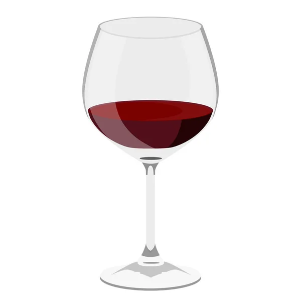 Illustration Raster Verre Vin Transparent Avec Vin Rouge — Photo