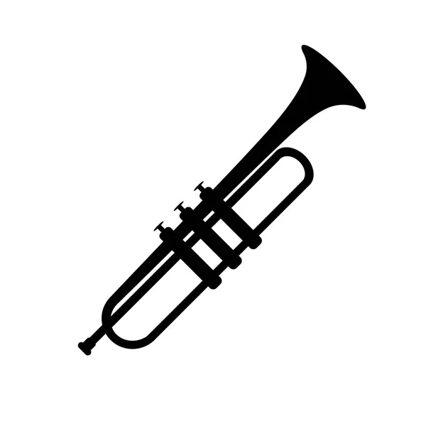 Trupmet Instrumento Música Ícone Raster — Fotografia de Stock