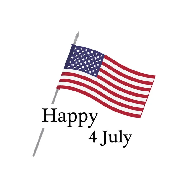 Julio Día Independencia Los Estados Unidos Diseño Tipográfico Del Julio —  Fotos de Stock