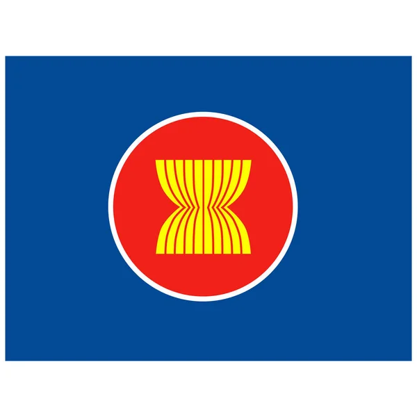 Asean Flag Raster Association Southeast Asian Nations — Stock Photo, Image