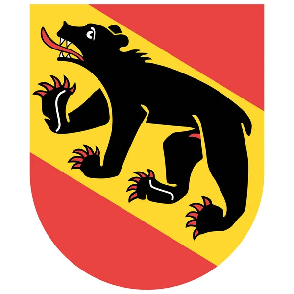 Banderą Rastra Szwajcarii Berno Lub Berne — Zdjęcie stockowe