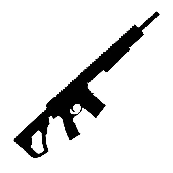 Растрова Ілюстрація Піктограми Штурмової Гвинтівки Автоматична Пожежна Гвинтівка — стокове фото
