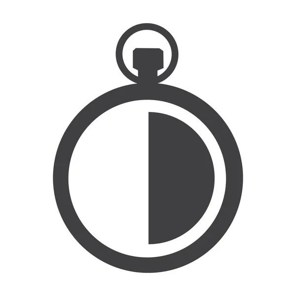 Значок Вектора Часов Символ Знака Секундомера Таймер Минут — стоковый вектор