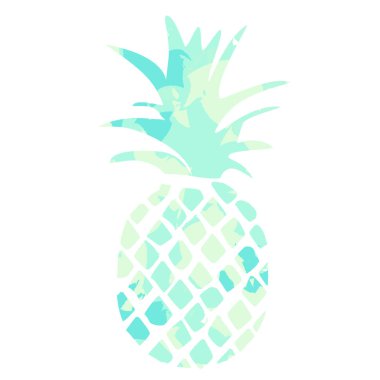 Ananas illüstrasyon, tipografi, t-shirt grafik, vektörel çizimler