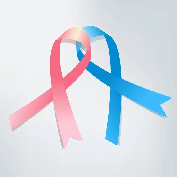 Banner Com Pro Life Awareness Realistic Ribbon Modelo Design Para —  Vetores de Stock