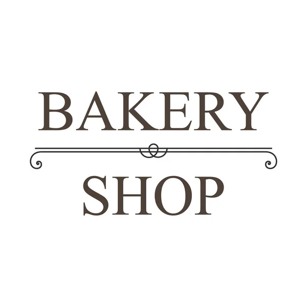 Bäckereishop Logo Etikett Abzeichen Emblemvektorvorlage Vintage Stil Bäckerei Logo Auf — Stockvektor