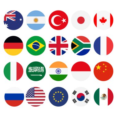 G 20 ülke bayrakları