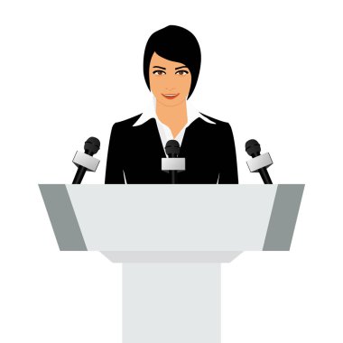 Hoparlör kadın Raster