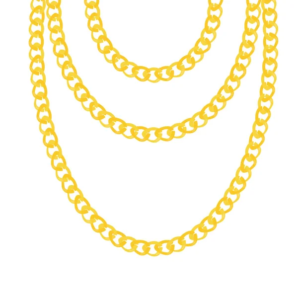 Gold necklace Raster — Stock Photo, Image