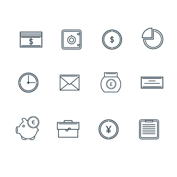 Finance icon set — Stock Photo, Image