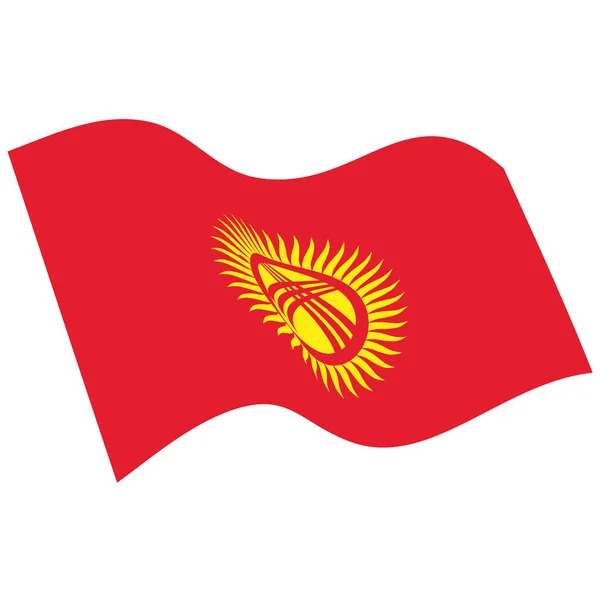 Флаг Кыргызской Республики — стоковое фото