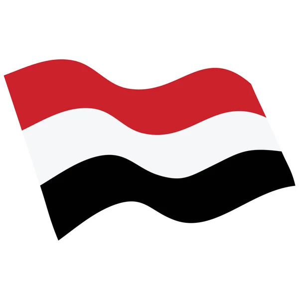 Yemen bayrak raster — Stok fotoğraf