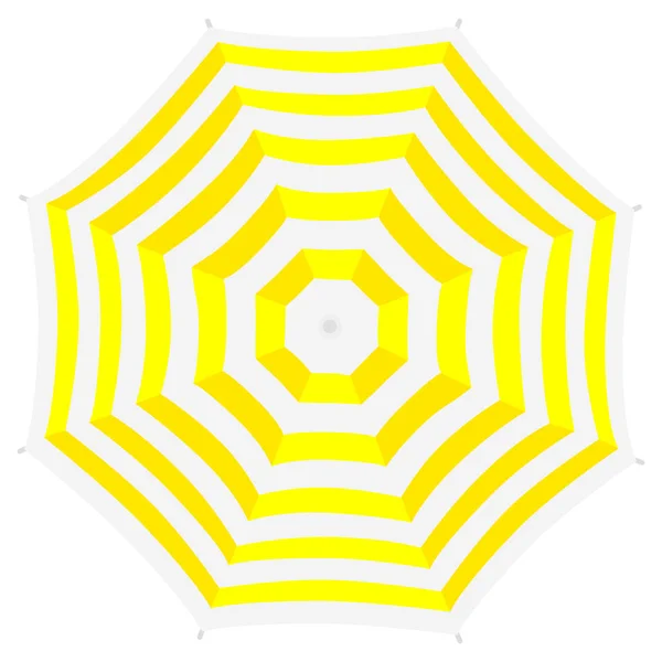 Stranden paraply ovanifrån — Stockfoto