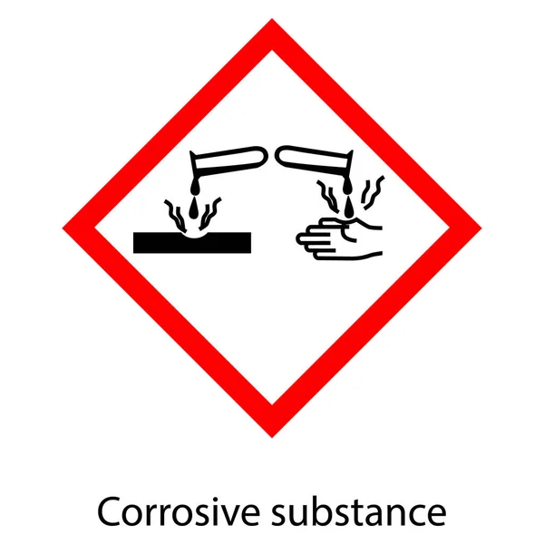 Rastrillo de sustancias corrosivas — Foto de Stock
