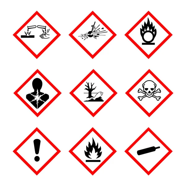 Hazard set Raster — Stock Photo, Image