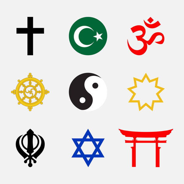 Religious symbols set