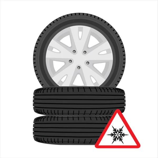 Uma pilha de pneus de carro — Fotografia de Stock