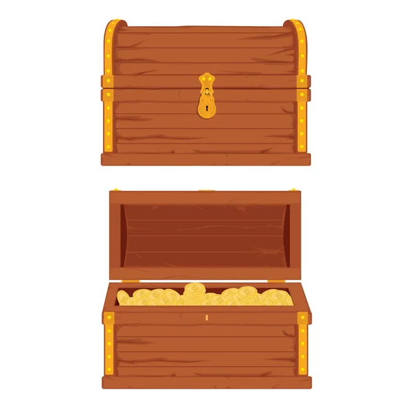 Wooden pirate chest