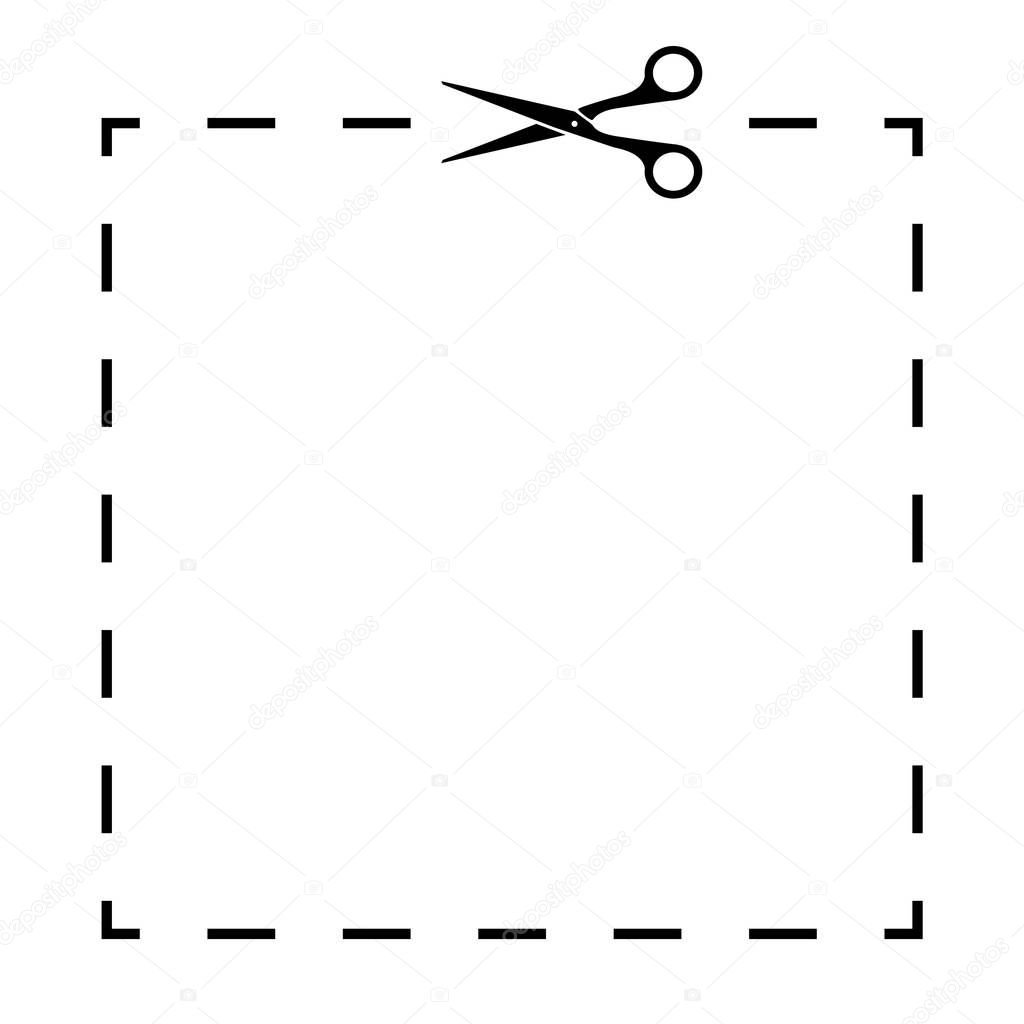 Scissors coupon icon