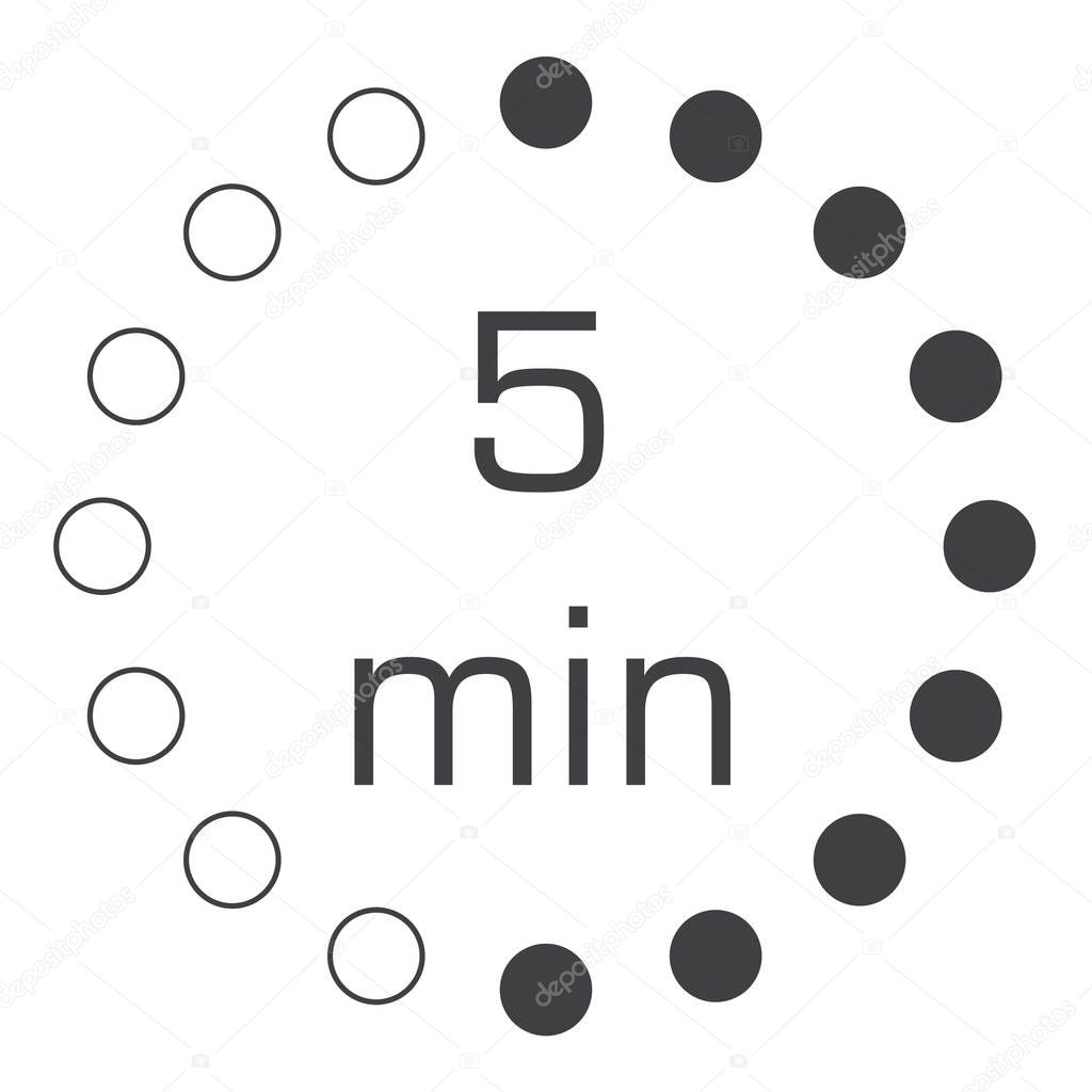 5 minutes timer Raster