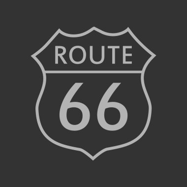 Sokak tabelası tarihi rota 66. Rota altmış altı yol işareti