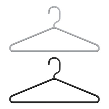 Beyaz arka plan üzerinde izole askı vektör simgesi