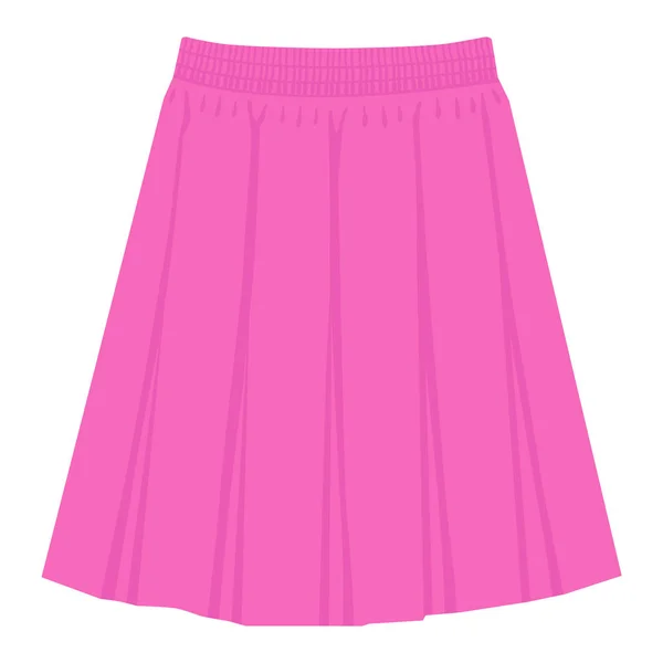 ベクター ピンク スカート テンプレート デザイン ファッション女性イラストです 女性ボックス プリーツ スカート — ストックベクタ