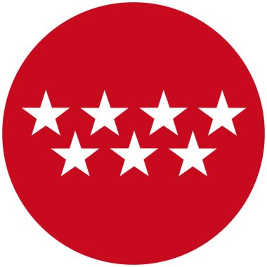 Raster bayrak İspanya otonom Madrid. 