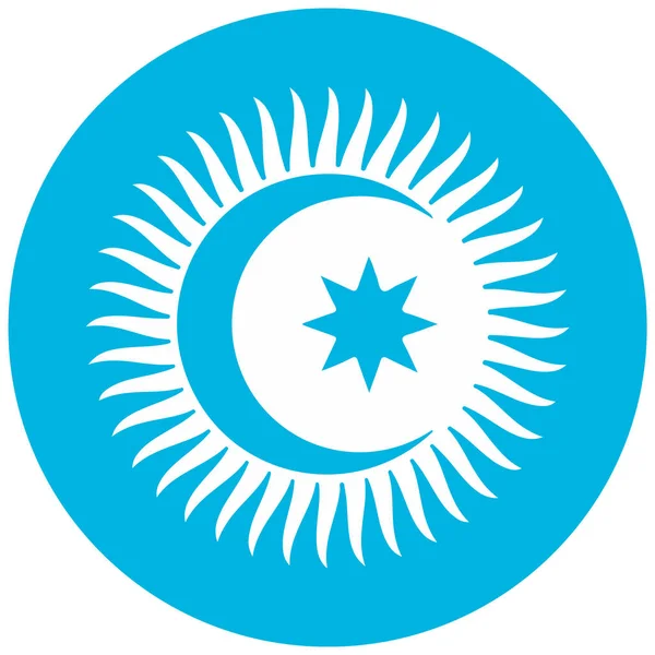Rastrové Spolupráci Rady Turkic Mluvící Státy Vlajky — Stock fotografie