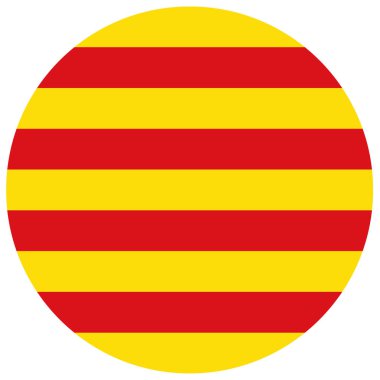 Catalonia raster bayrağı. Keşfetmesine bayrak. Otonom İspanya