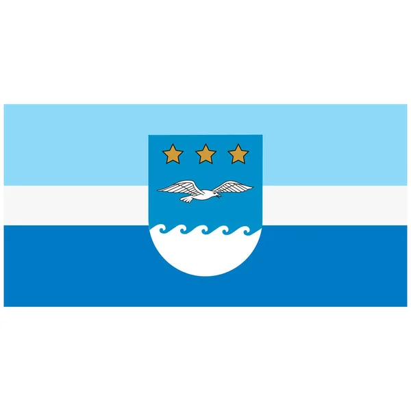 Bandiera Della Città Jurmala Lettonia Cappotto Armi Illustrazione Raster — Foto Stock