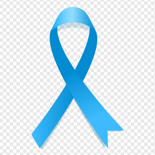 Blaues Band Auf Weißem Hintergrund Krankheitssymbol — Stockfoto