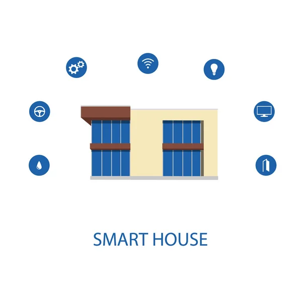 Mobiltelefon Smart Home House App Alkalmazás Koncepció Home Automation Rendszer — Stock Fotó