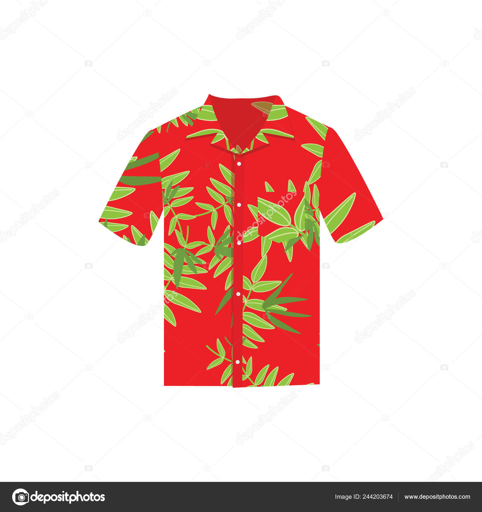Download Raster Illustration Hawaiian Aloha Shirt Hawaii Shirt Aloha Beach Male Cloth Stock Photo Image By C Viktorijareut 244203674