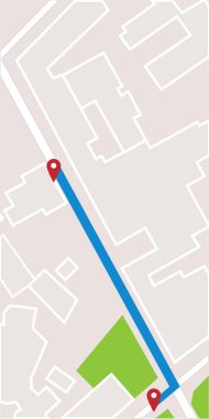 GPS navigator, gezinti şehir haritası. raster resim. PIN işaretçisiyle gezinti kavramı