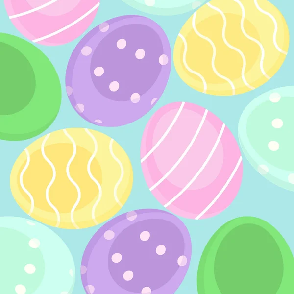 Barevné velikonoční vajíčka pozadí — Stockový vektor