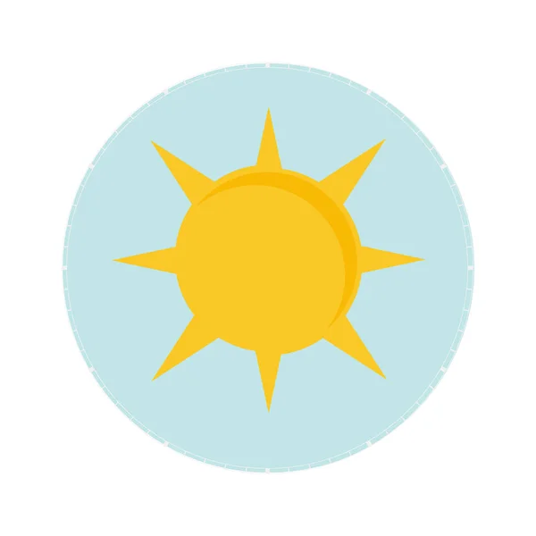 Tageskonzept, Sonne, Tagesikone — Stockvektor