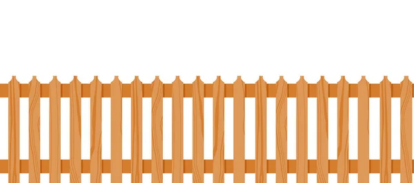 Kahverengi ahşap çit — Stok Vektör