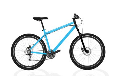 New blue bicycle clipart