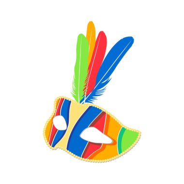 renkli karnaval maskesi