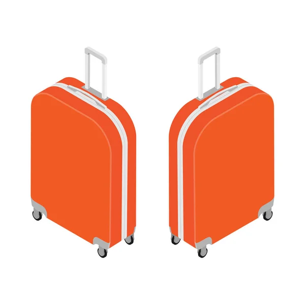 Ізометричні подорожі валізу — стоковий вектор