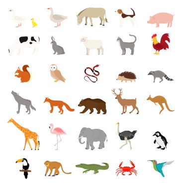 vektör hayvan toplama