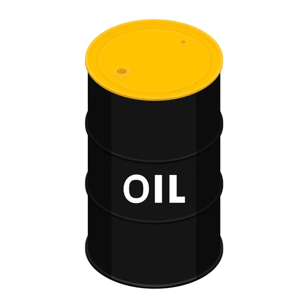Barril de petróleo en blanco — Archivo Imágenes Vectoriales