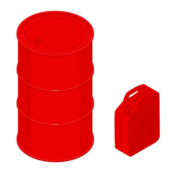 Conjunto de barris de petróleo —  Vetores de Stock