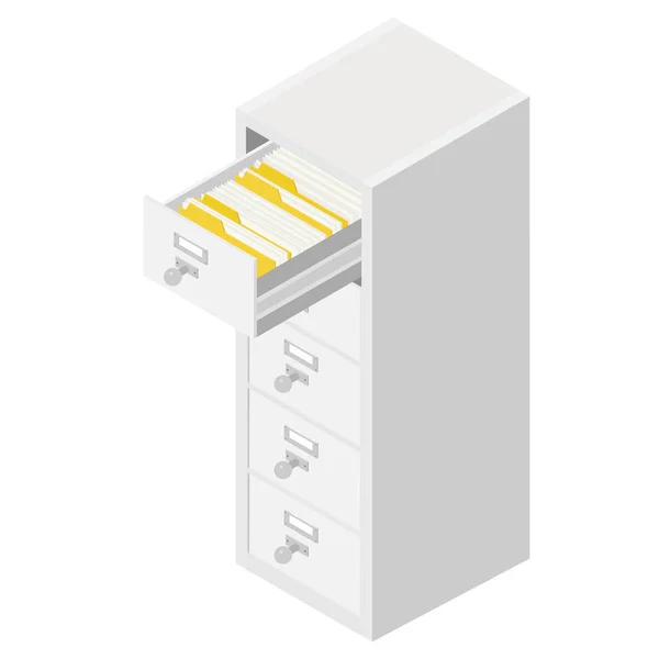 Library or archive reference card catalog — Stock Vector