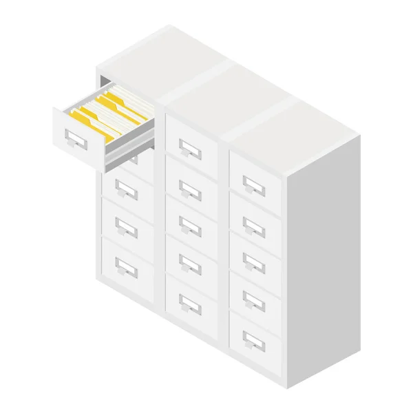 Library or archive reference card catalog — Stock Vector